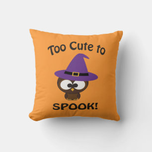 Too Cute to Spook! Owl Witch Cushion