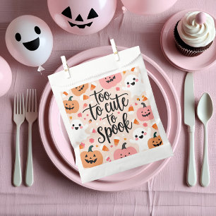 Too Cute to Spook   Pastel Halloween  Favour Bags