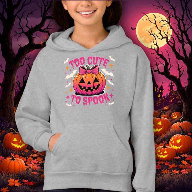 Too Cute to Spook Pink Coquette Halloween Pumpkin (Creator Uploaded)