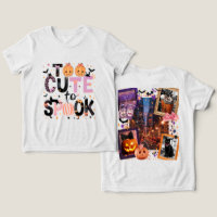 Too Cute To Spook Purple Spooky Glitter