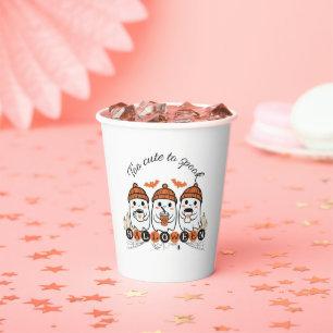 Too Cute to Spooky Halloween Paper Cup   Fun Party