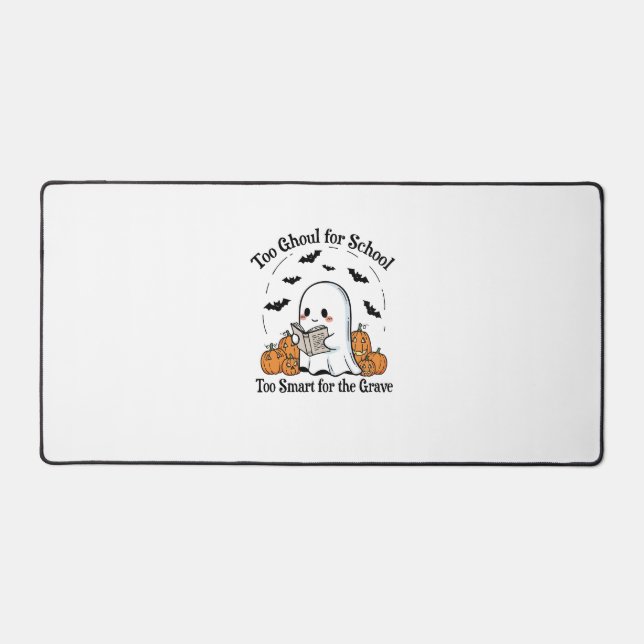 Too Ghoul for School Halloween Desk Mat (Front)