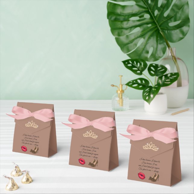Too Glam To Care – Chic Quote  Favour Box (Multiple)