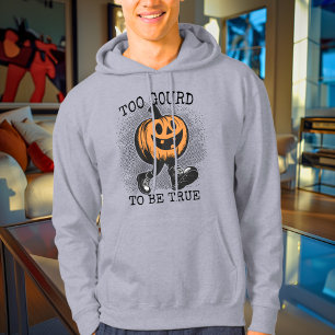 Too Gourd to Be True - Vintage Pumpkin Hoodie