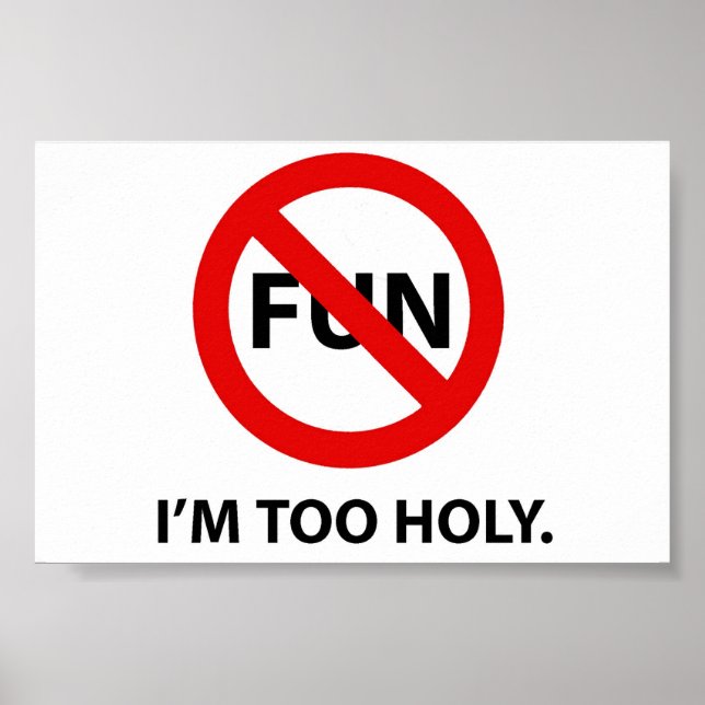 TOO HOLY POSTER (Front)
