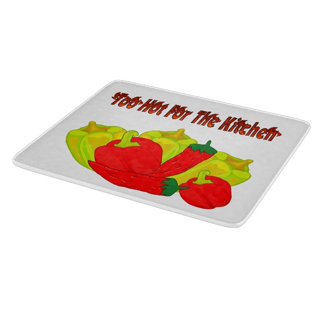 Too Hot! Cutting Board (Corner)