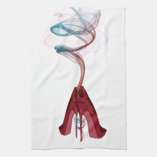 Too Hot Red Stiletto Shoes Art Tea Towel