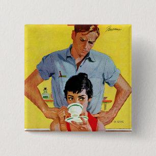 Too Late To Make Up 15 Cm Square Badge