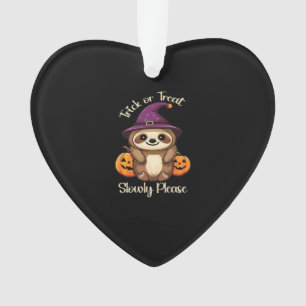 Too Lazy to be Scary Cute Halloween Sloth Classic  Ornament