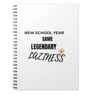 Too Lazy to Focus Notebook