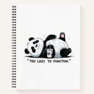 Too Lazy to Function - Lazy Panda Notebook