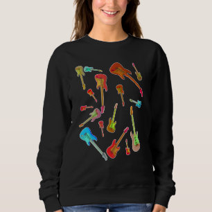 Too many guitars Guitaraholic 3 Sweatshirt