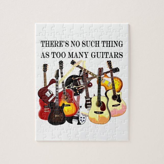 Too Many Guitars Jigsaw Puzzle (Vertical)