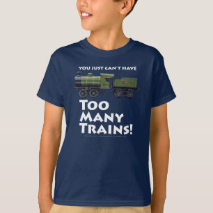 Too Many Trains Antique (White Type) T-Shirt