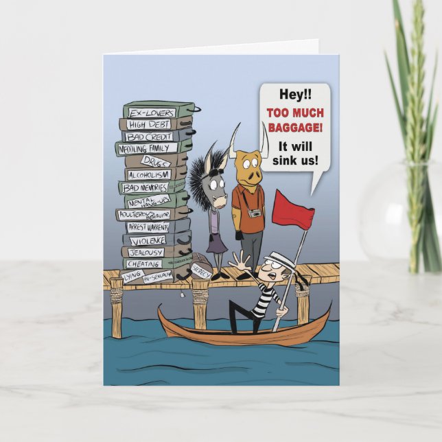 TOO MUCH BAGGAGE! CARD (Front)