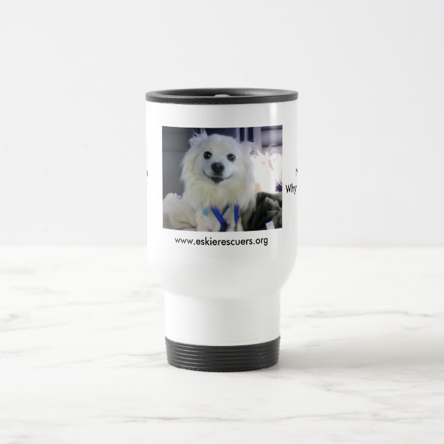 Too much caffeine? travel mug (Center)