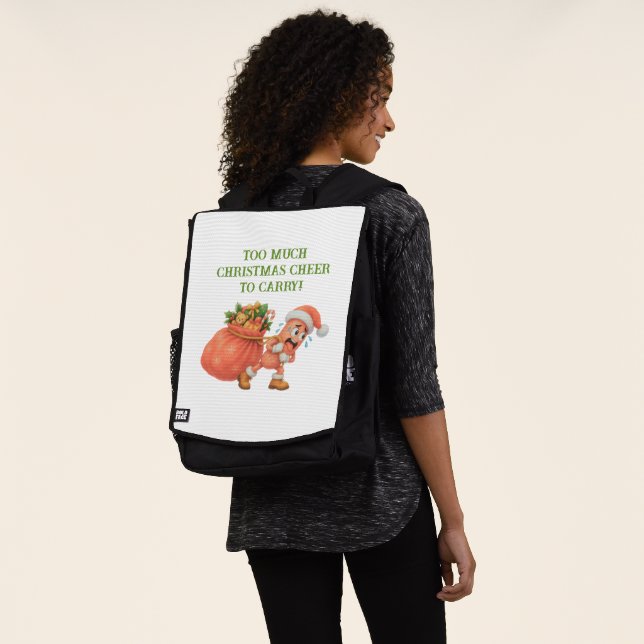 Too much Christmas Cheer to Carry! Salami Backpack (Worn)