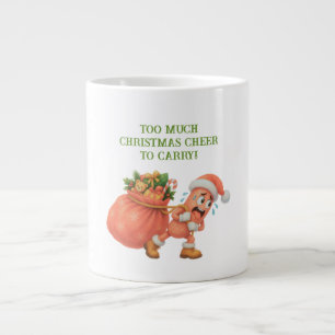 Too much Christmas Cheer to Carry! Salami Large Coffee Mug