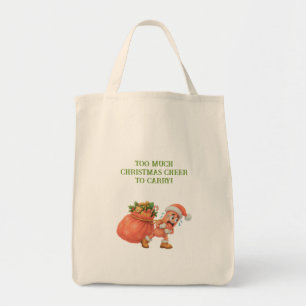 Too much Christmas Cheer to Carry! Salami Tote Bag