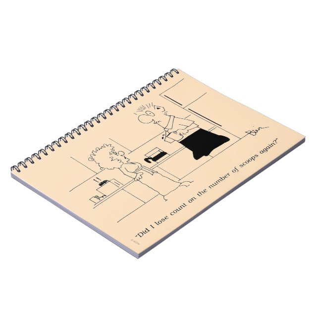 Too Much Coffee Spiral Notebook (Left Side)