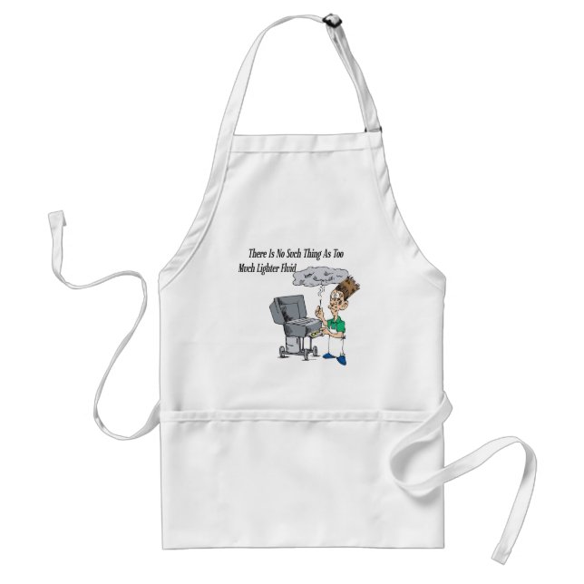 Too much lighter fluid standard apron (Front)