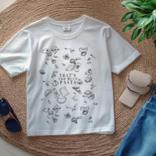 Too Much Pasta Funny Italian Food Shirt for Men