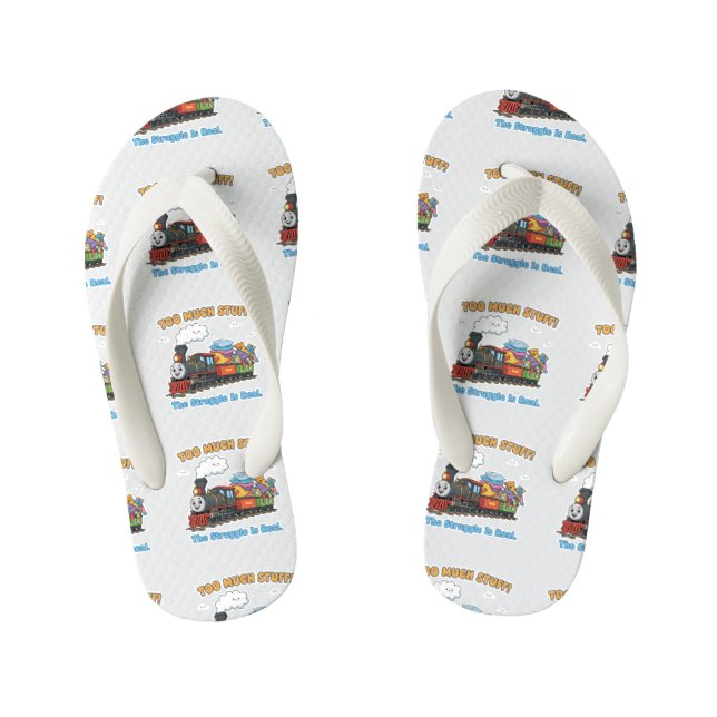 "Too Much Stuff" Happy Express Kid's Jandals (Footbed)