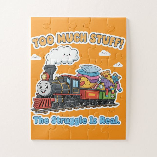 Too Much Stuff! The Struggle Is Real - Overloaded  Jigsaw Puzzle (Vertical)