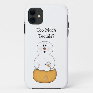 Too Much Tequila Snowman Case-Mate iPhone Case