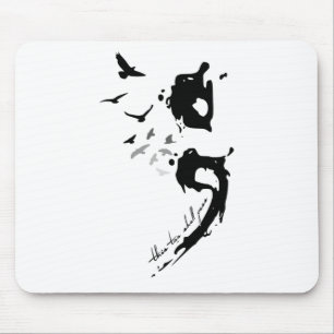 Too Shall P Mental Health Problems Semicolon Mouse Pad