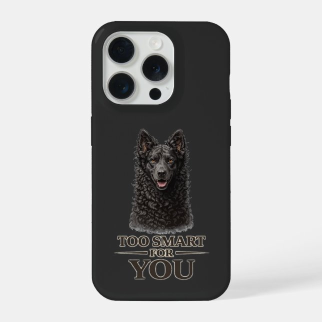 Too Smart For You Mudi iPhone Case (Back)