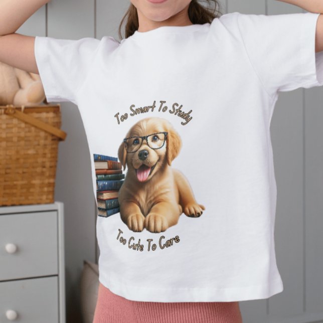 Too Smart To Study Too Cute To Care T-Shirt (Creator Uploaded)
