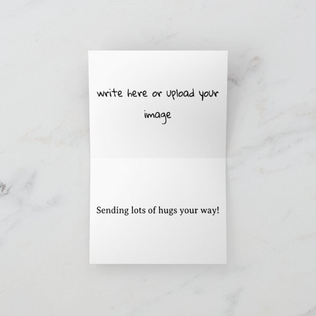 Too Spooky For Decaf Cute Ghost  Thank You Card (Inside)