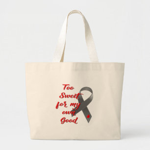 Too Sweet - Diabetes Ribbon Gift Large Tote Bag