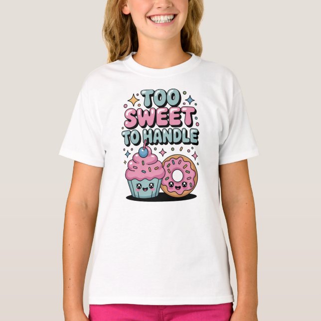 Too Sweet to Handle | Doughnut Kids T-Shirt (Front)