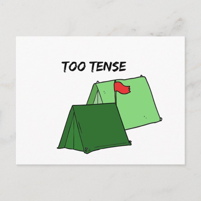 Too Tense Postcard (Front)
