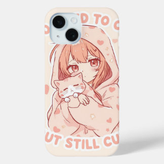 Too tired to care but still cute  iPhone 15 case