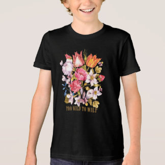 Too Wild To Wilt Vintage Floral – Watercolor Tri-Blend Shirt