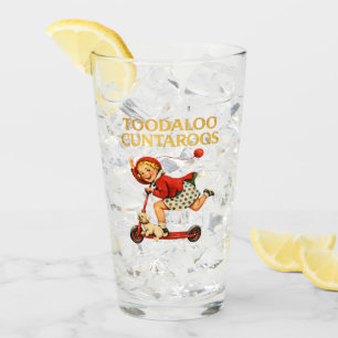 Toodaloo Cuntaroos Funny Sarcastic Retro Humour Glass