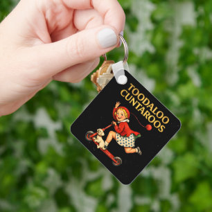 Toodaloo Cuntaroos Funny Sarcastic Retro Humour Key Ring