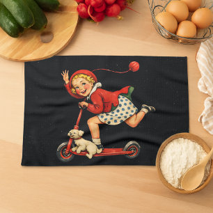 Toodaloo Cuntaroos Funny Sarcastic Retro Humour Tea Towel