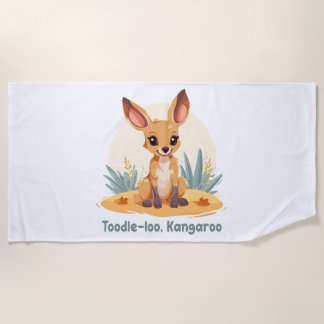 Toodle-loo, Kangaroo Beach Towel