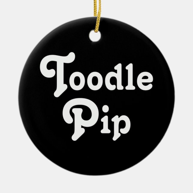 Toodle Pip Ceramic Tree Decoration (Front)