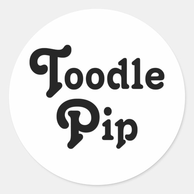 Toodle Pip Classic Round Sticker (Front)