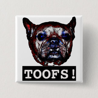 Toofs 15 Cm Square Badge