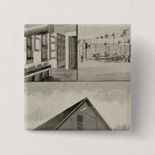 Toof's Laundry, Concord, NH 15 Cm Square Badge