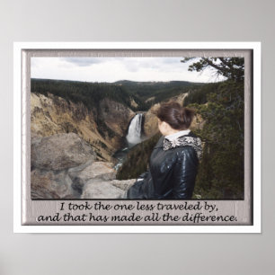 took the one less travelled poster