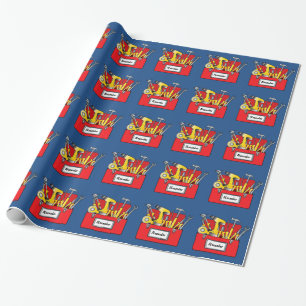 Tool Box Name Customisable Wrapping Paper