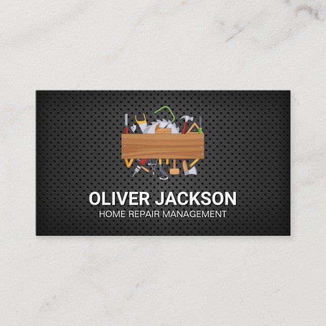 Tool Box | Perforated Mesh Business Card (Front)
