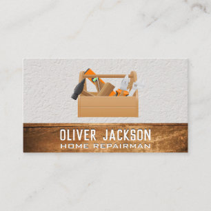 Tool Box Wood and Wall Texture Business Card